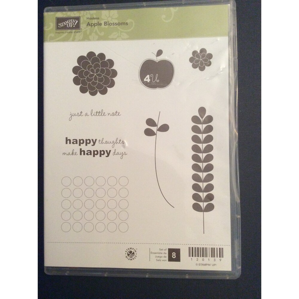 Apple Blossom Stampin Up! Retired Hostess stamp set B21
